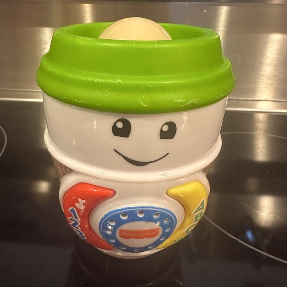 Fisher-Price 2018 Laugh & Learn On-The-Glow Coffee Cup Lights Music Sounds 5" - Picture 1 of 13